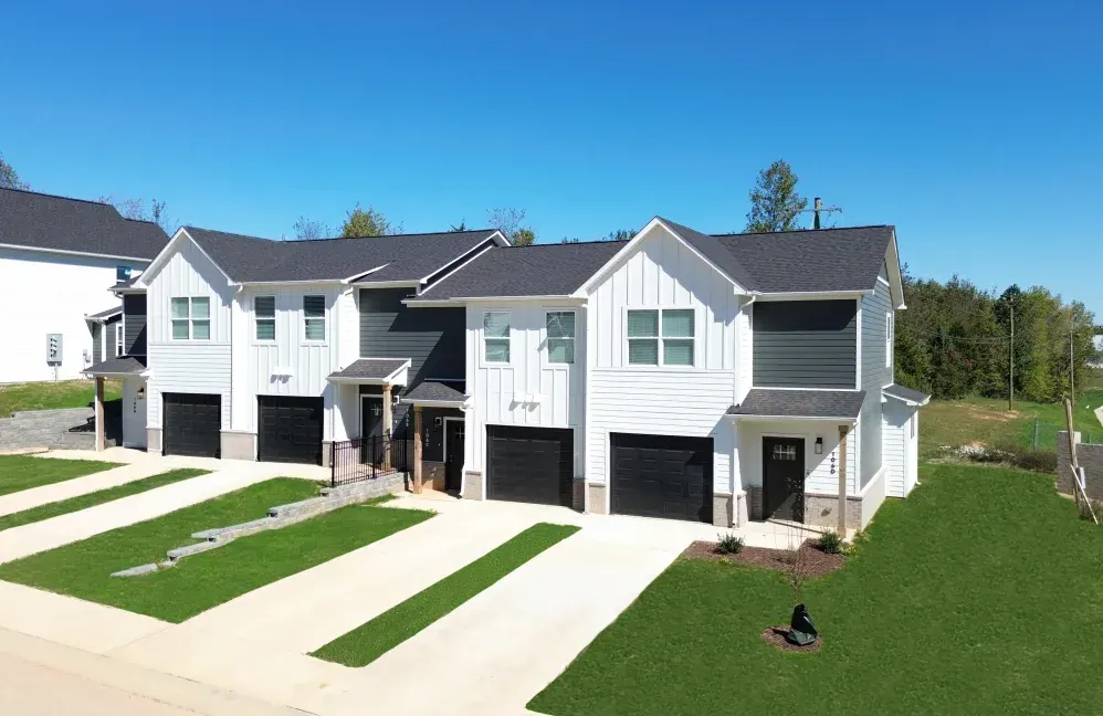 Finished townhomes at Buffalo Ridge, Elizabethtown